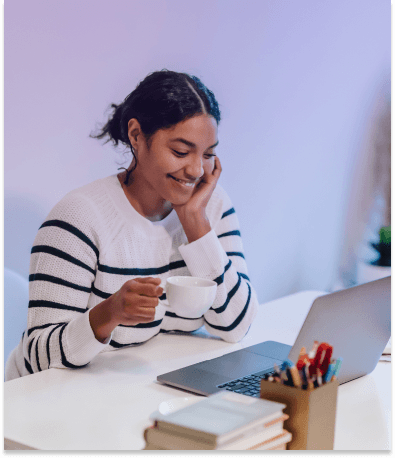 Picture of a students eating